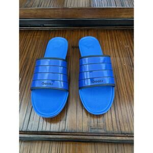 GOATS Black/Blue Stripe Comfortable Slip On Slide Sz 2Y Kids New Nordstrom